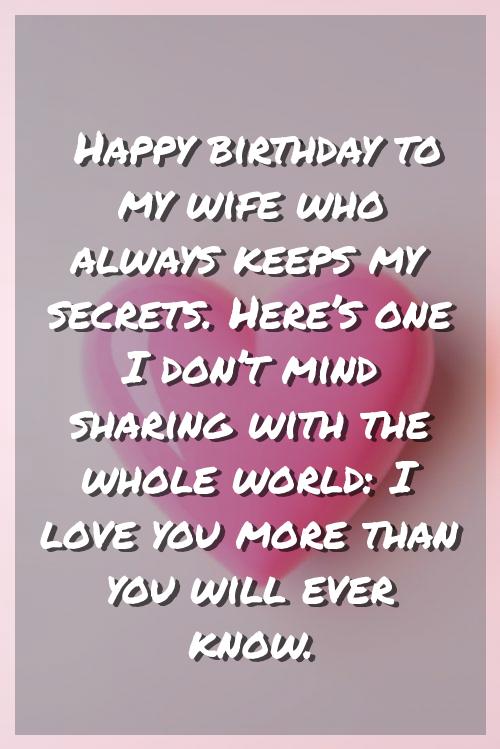 wishing happy birthday to wife quotes